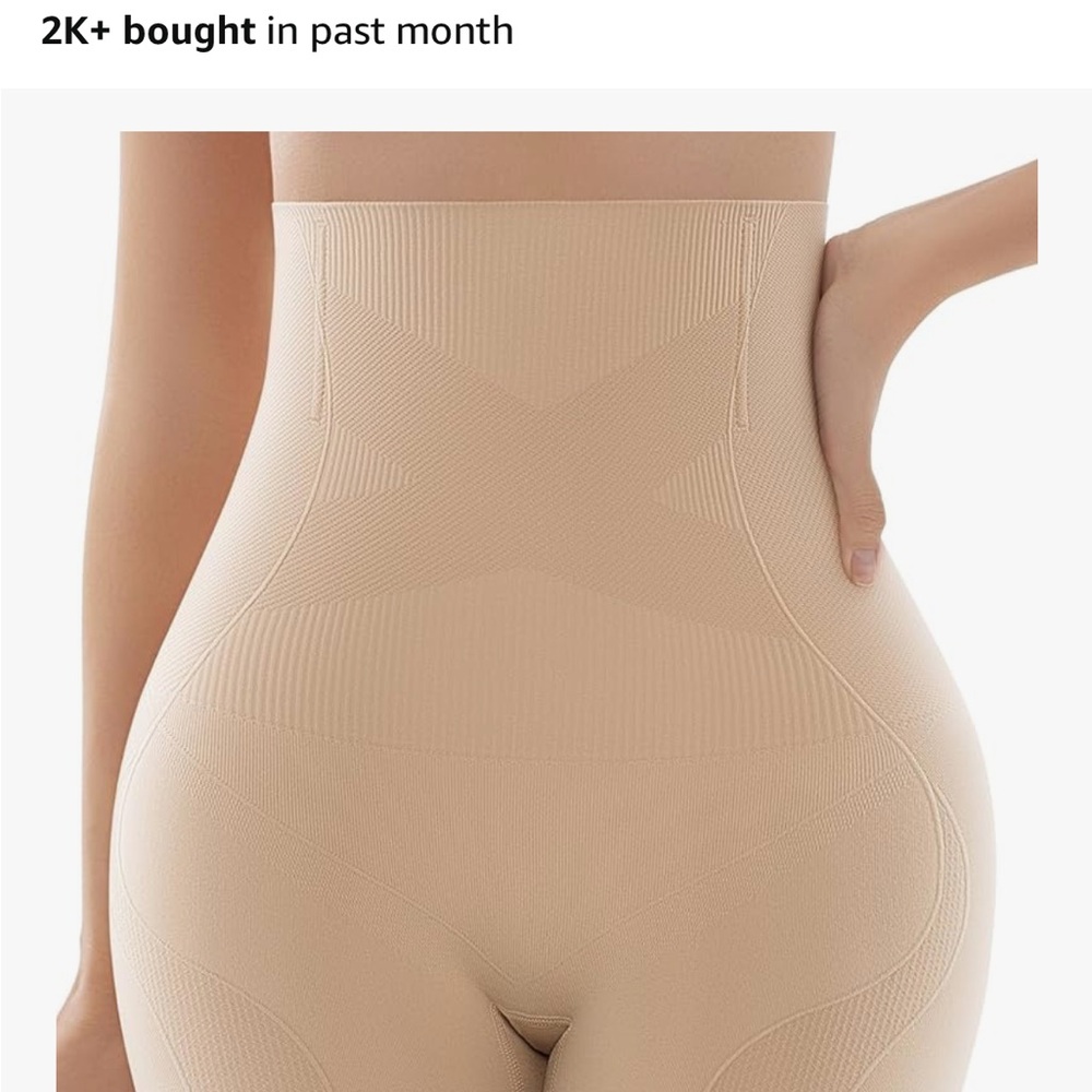 Shapewear-Seamless High-Waisted Shapewear in Tan